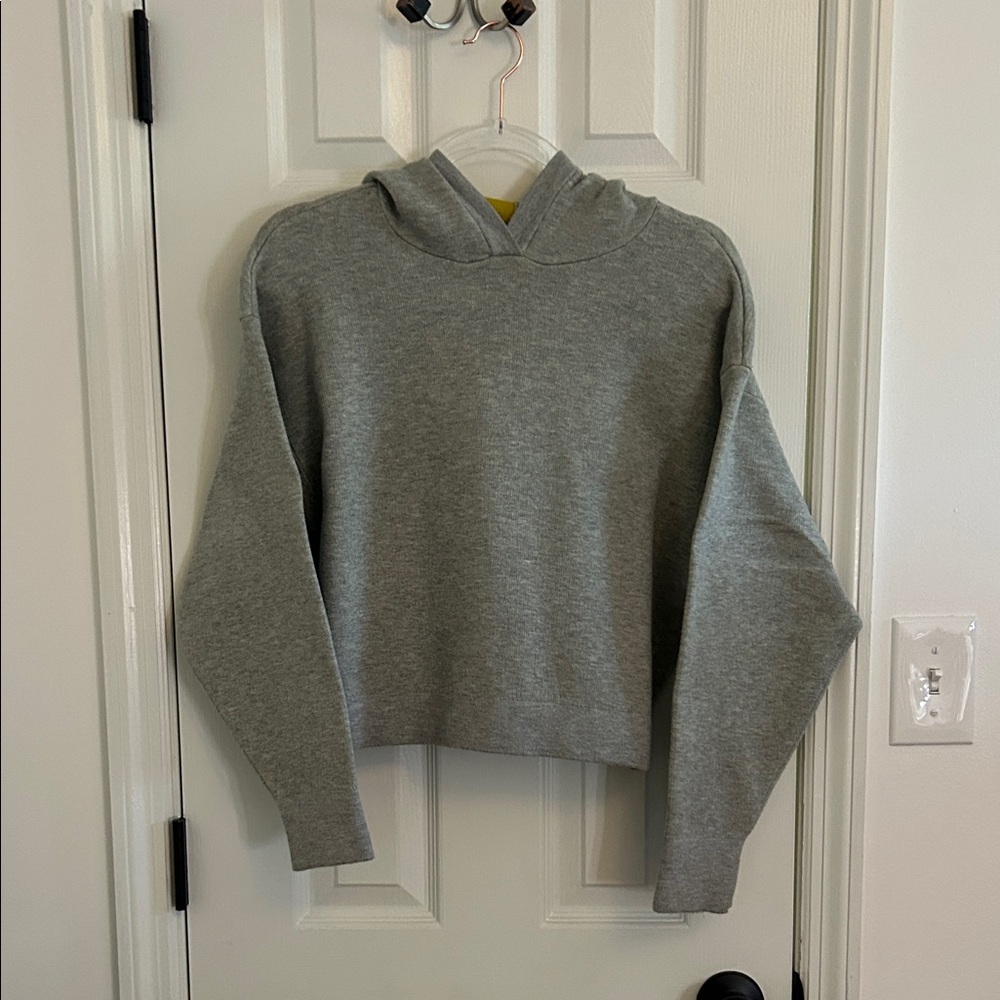 Maeve Gray Hooded Sweater